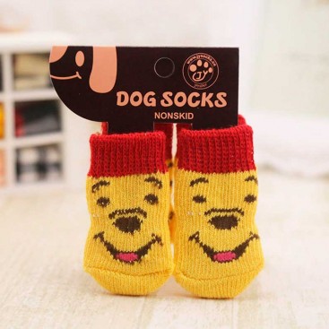 Шкарпетки для собак Вінні-Пух 4шт- Pet Socks L 3,5x9 см