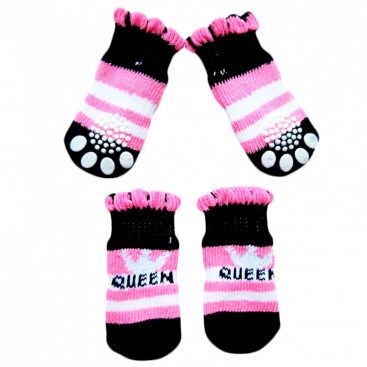 Носки Queen 4 шт - Dog Socks, L: 5х4 см