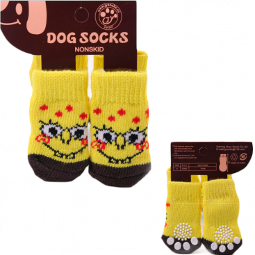 Носки для собак Губка Боб 4шт- Pet Socks S 2,5x6 см