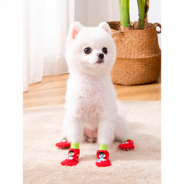 Шкарпетки зі сніговиком Pet Socks, M: 3х7,5 см