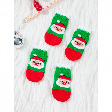 Шкарпетки для собак та котів Dog Socks - Santa Claus, S: 3х6 см