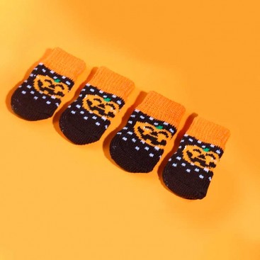 Шкарпетки Halloween білий горошок 4 шт - Pet Socks, M 3х7,5 см