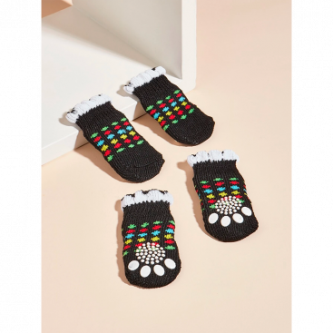 Носки для собак, 4 шт - Dog Socks, L 5 х 4 см