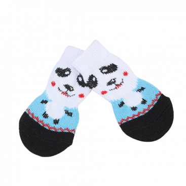 Шкарпетки для собак з пандою 4шт- Pet Socks M:3x7,5 см