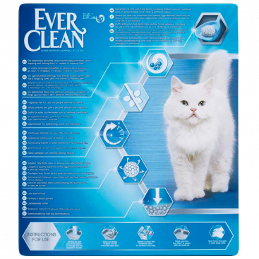 Наполнитель для кошачьих туалетов неароматизированный Ever Clean - Extra Strong, 6 л
