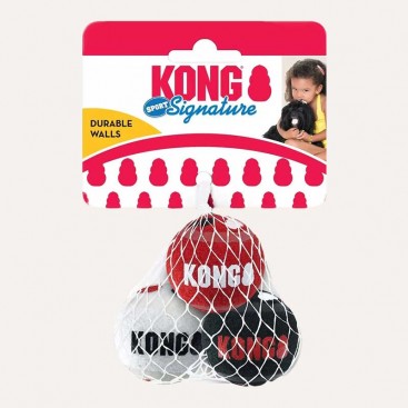 Іграшка для собак м'ячі KONG - Signature Sport Balls 3 шт, XS