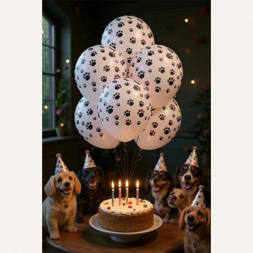 Набор из 5 шариков на день рождения собачки Fiesta - Five Balloons
