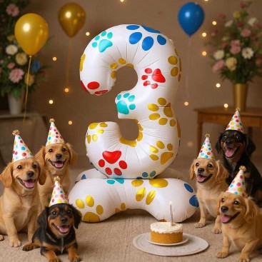 Повітряна кулька на день народження песика Fiesta - Color Paws 3