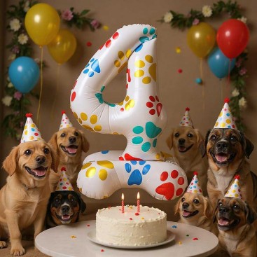 Повітряна кулька на день народження песика Fiesta - Color Paws 4