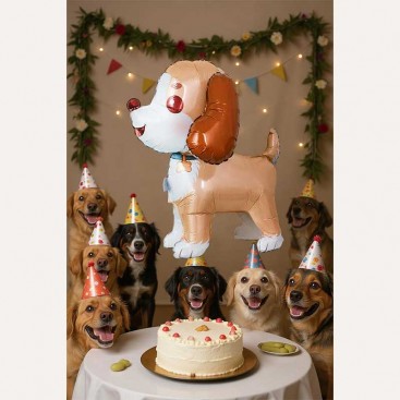 Воздушный шарик 3D на день рождения собачки Fiesta - 3D Dog