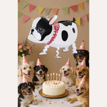 Повітряна кулька 3D на день народження песика Fiesta - 3D French Bulldog