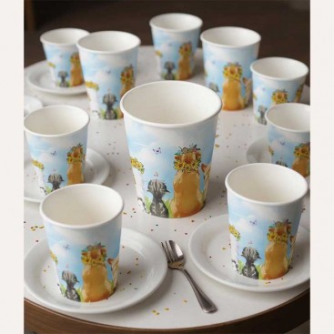 Стаканчики 10 шт в день рождения собачки Fiesta - Sunflowers Cups