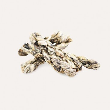 Натуральні ласощі для собак з 100% шкіри білої риби Fish4Dogs Sea Jerky Рибні косички 100 г