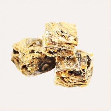 Натуральні ласощі для собак з 100% шкіри білої риби Fish4Dogs Sea Jerky Рибні квадратики 115 г