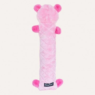 М'яка іграшка для собак рожевий ведмедик Valentine's Jigglerz Zippy Paws - Pink Bear