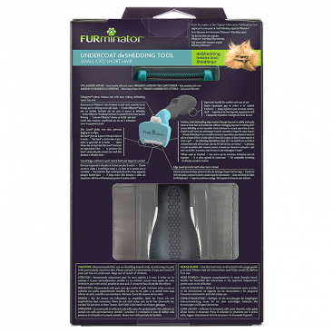 Инструмент для вычесывания небольших котов с короткой шерстью FURminator - Undercoat DeShedding Tool