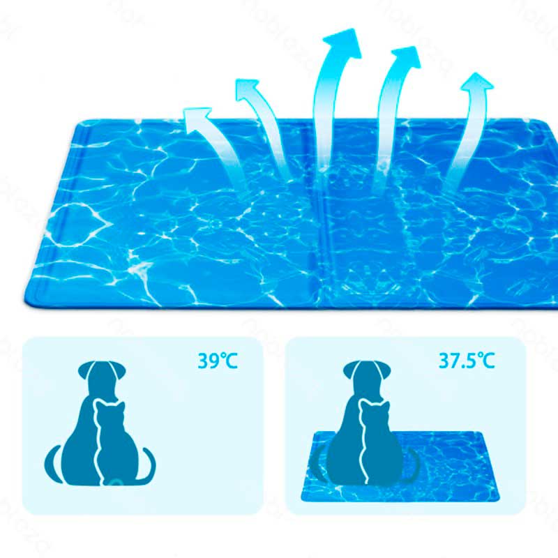 Гелевий охолоджуючий килимок FurryBaby - Pet cool mat wave, 50x65 см