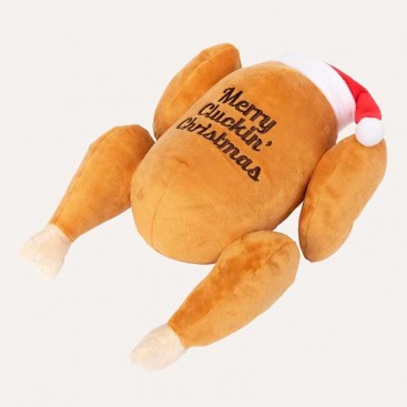 М'яка іграшка для собак FuzzYard - Merry Chicken Christmas S
