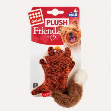 Іграшка для собак Лисиця з пищалкою GiGwi - Plush Friendz, 9 см