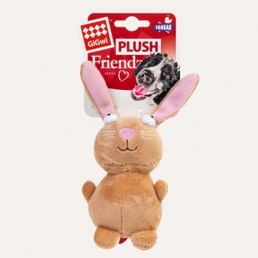 Іграшка для собак Кролик з пищалкою GiGwi - Plush Friendz, 16 см