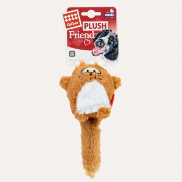 Іграшка для собак Лисиця з великою пищалкою GiGwi - Plush Friendz, 18 см
