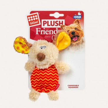 Іграшка для собак Собачка з пищалкою GiGwi - Plush Friendz, 13 см