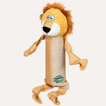 Игрушка для собак лев с пластиковой бутылкой GiGwi-ECO FRIENDZ, L 39 см
