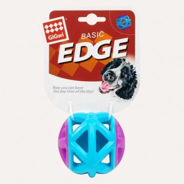 Іграшка для собак м'яч блакитний гумовий GiGwi - Basic EDGE, 9 см