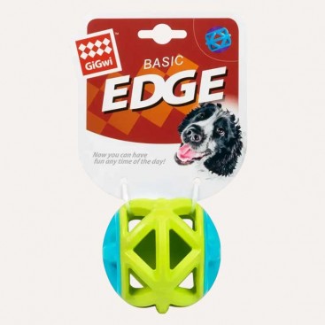 Іграшка для собак м'яч салатовий гумовий GiGwi - Basic EDGE, 9 см