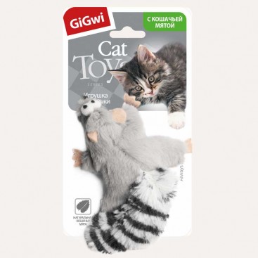 Іграшка для котів  Єнот з м'ятою GiGwi - Catch & Fetch Racoon 8 см
