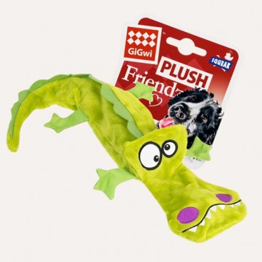 Игрушка для собак Крокодил с 4-мя пищалками GiGwi - Plush Friendz, 38 см
