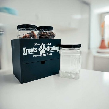 Oрганайзер для зберігання корму - Pet Treat Station Black