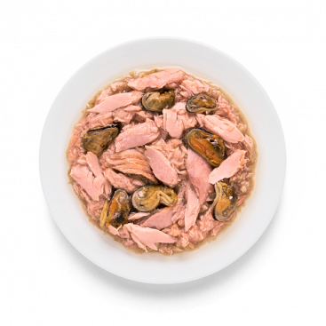 Консерви для котів з філе тунця та мідіями Grandorf - Tuna Fillet & Mussels, 70 г