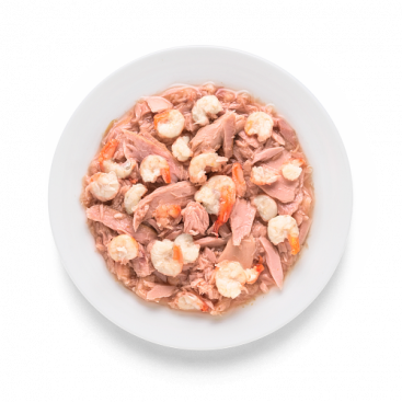 Консервы для котов с филе тунца и креветками Grandorf - Tuna Fillet & Shrimps, 70 г