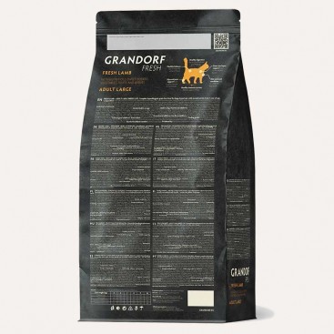 Сухой корм для взрослых котов ягненка с бататом Grandorf-FRESH ADULT LARGE CAT LAMB & SWEET POTATO,2 кг