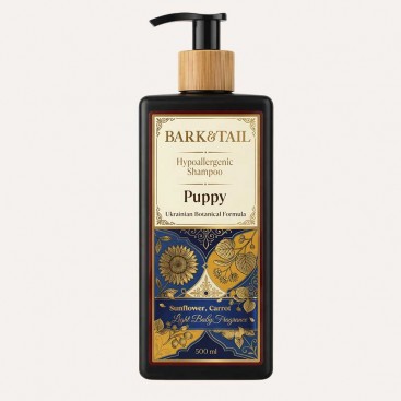 Гіпоалергенний шампунь для цуценят Bark&Tail - Puppy Ukrainian Botanical Formula, 250 мл