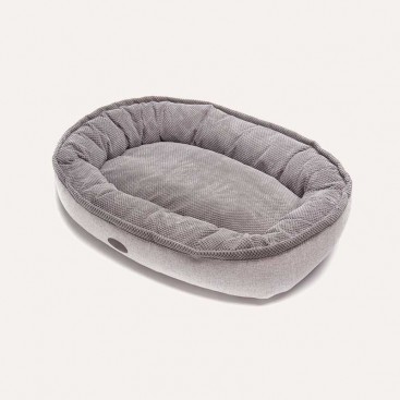Лежак овальний Donut Soft Touch, Gray L 95х70 см