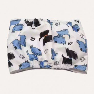 Багаторазовий підгузок для псів Misoko&Co - Blue Puppies, M