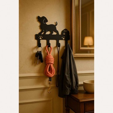 Настінний тримач для повідців на 4 гачків CozyHome - Leash holder
