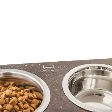 Миски з регульованою висотою Harley & Cho Lift Brown Stone White, M (42х21см) 750 мл
