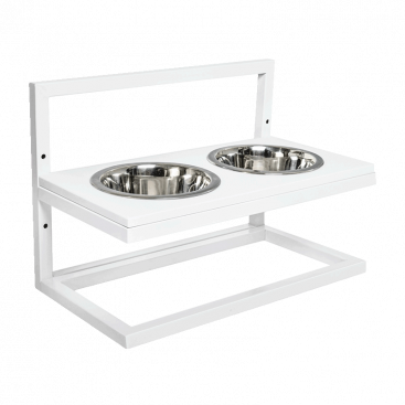 Миски з регульованою висото Harley & Cho - Lift White Stone White, L (52x26см) 1,8л