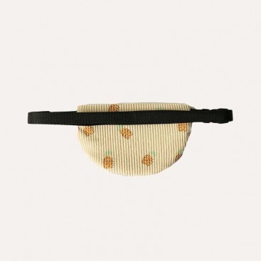Сумка-бананка для собак из вельвета Hat-Dog - Pineapples, S-M