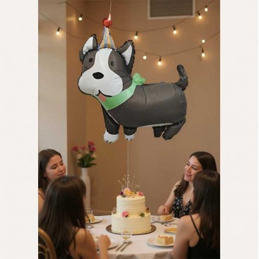 Повітряна кулька на день народження песика Fiesta - Gray Dog