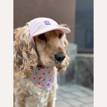 Кепка для собак из льна HatDog - Pink, M