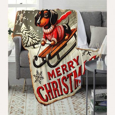 Плед для тварин Home Creative - Merry Christmas, 100х150 см