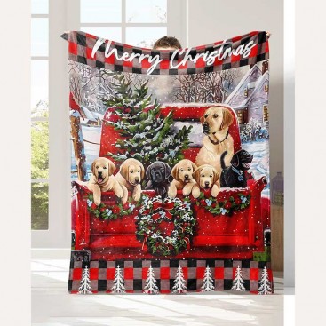 Плед для тварин Home Creative - Christmas Labradors, 70х100 см