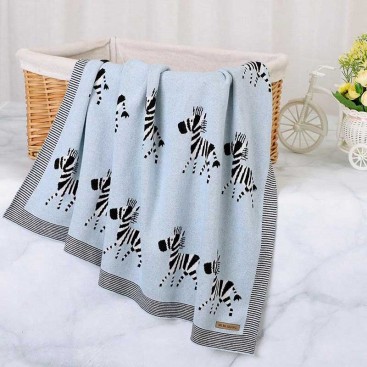 Плед для тварин Home Creative - Blue Zebra, 80х100 см