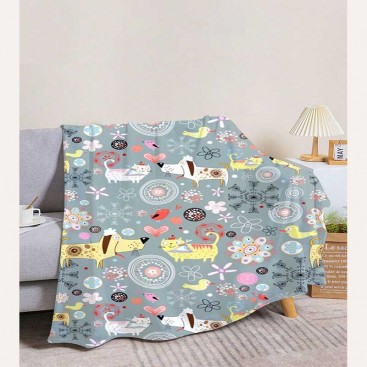 Плед для животных Home Creative - Funny Creatures, 100х150 см