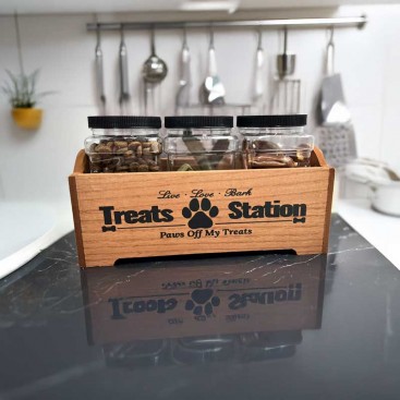 Oрганайзер для зберігання корму - Pet Treat Station Brown