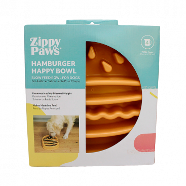 Миска для медленного кормления ZippyPaws - Happy Bowl Hamburger